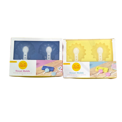 Sun Squad Set of 2 Treat Molds 2-Pack Shell & Sun Design Freezer Safe Dishwasher Safe