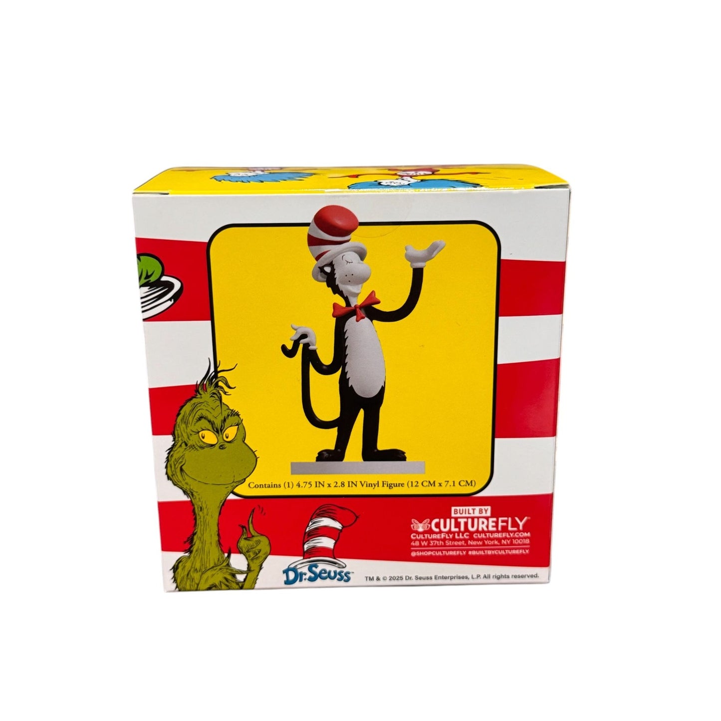 Dr. Seuss Cat In The Hat Vinyl Figure 4.75" By Culturefly New In Box