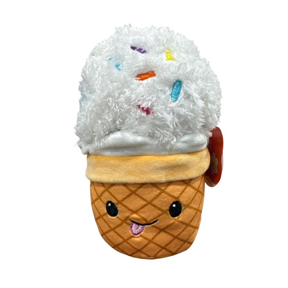 Gigglescape Ice Cream Cone Plush Toy With Sprinkles 6" Soft and Adorable Ages 1+
