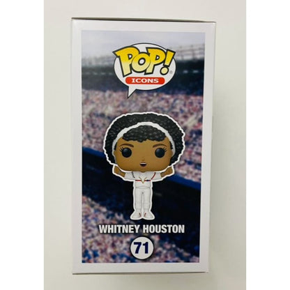 Funko Pop Icons Whitney Houston #71 Exclusive Vinyl Figure In Box