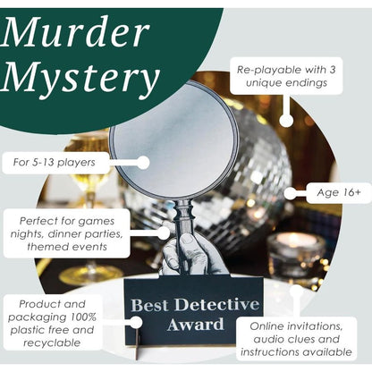 Host Your Own Murder Mystery On The Dance Floor Game With 3 Alternative Endings For Adults & Teens