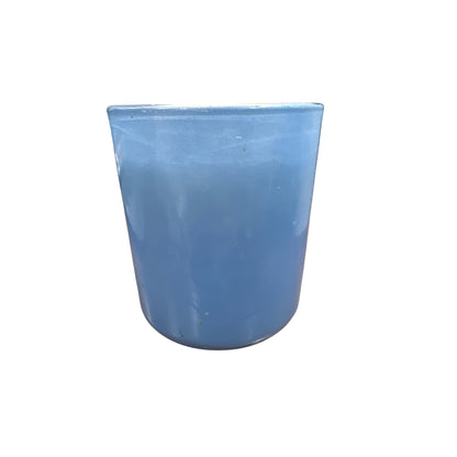 Room Essentials Sparkling Kiwi Scented Jar Candle 12oz Blue Glass