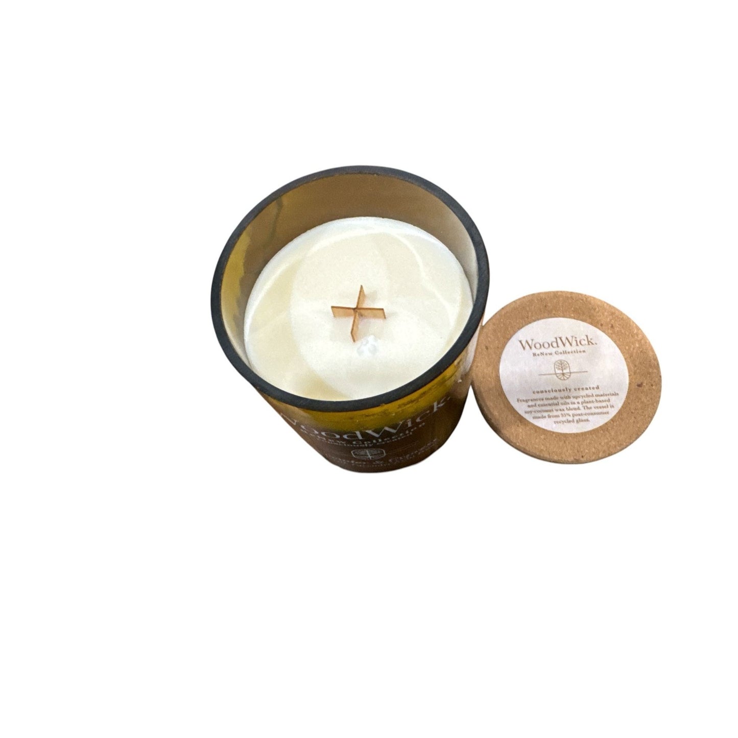 WoodWick Lavender & Cypress ReNew Collection Candle 13oz With Cork Lid