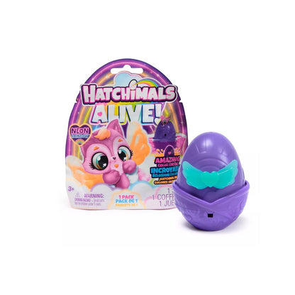 Hatchimals Alive Neon Rainbow Surprise Pack With Amazing Color Changes Ages 3+