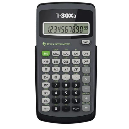 Set of 2 Texas Instruments TI-30Xa Battery-Powered Scientific Calculator With Protective Cover Permitted For SAT/AP/ACT Exams