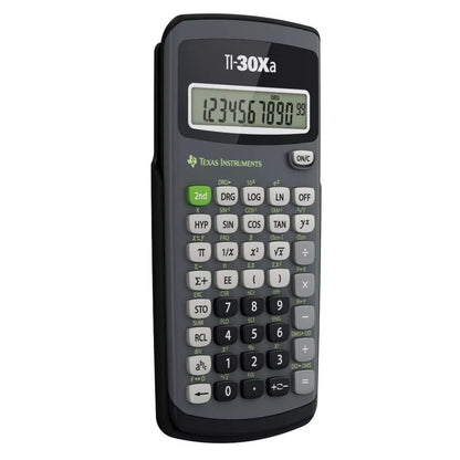 Set of 2 Texas Instruments TI-30Xa Battery-Powered Scientific Calculator With Protective Cover Permitted For SAT/AP/ACT Exams