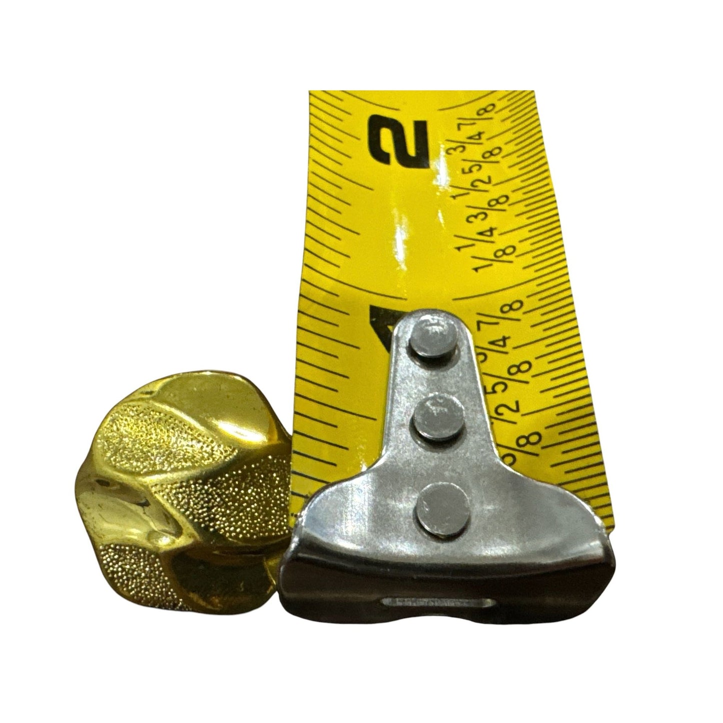 Gold Flower-Shaped Metal Buttons Set Of 40 For Sewing Or Craft Projects
