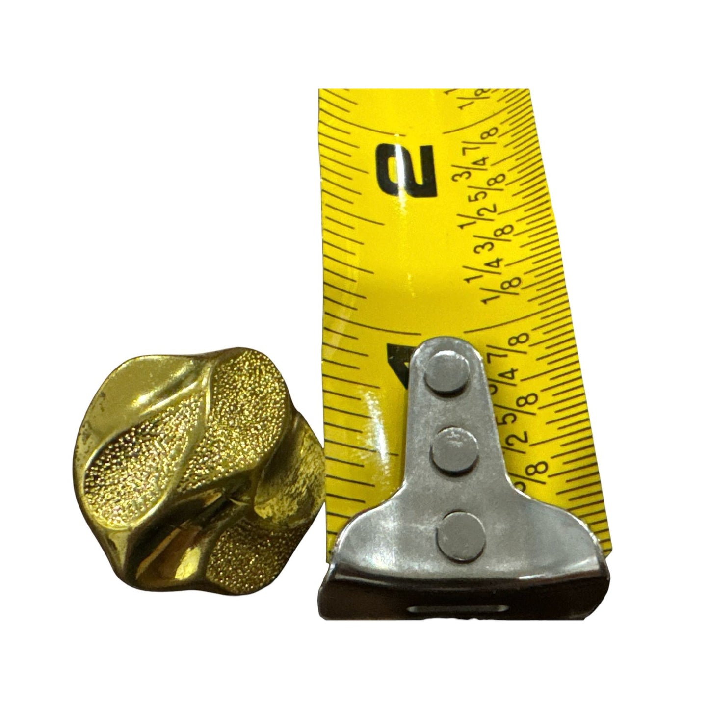 Gold Flower-Shaped Metal Buttons Set Of 40 For Sewing Or Craft Projects