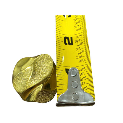 Gold Flower-Shaped Metal Buttons Set Of 40 For Sewing Or Craft Projects