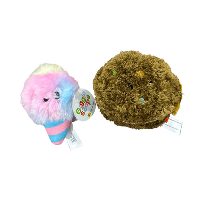 Giggle Scape Plush Clip-On Toys Ice Cream & Chocolate Chip Cookie Set