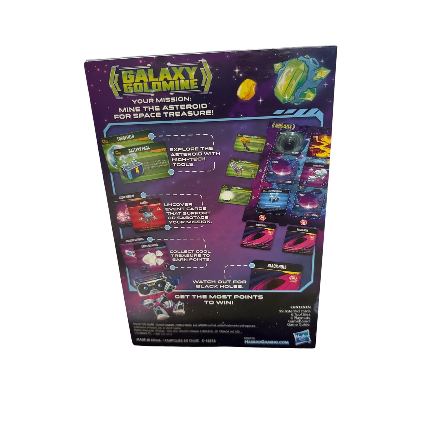 Galaxy Goldmine Board Game 10+ For 2-6 Players By Hasbro Gaming
