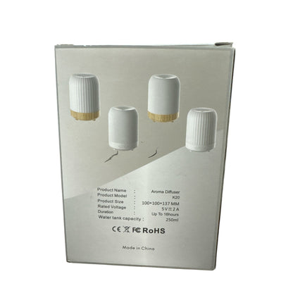 Aroma Diffuser K20 250ml Essential Oil Humidifier With LED Light Up To 16 Hours