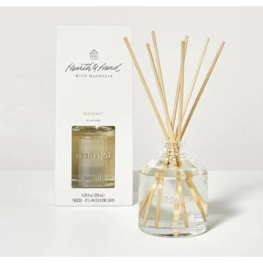 Hearth & Hand With Magnolia Bergamot Oil Diffuser 11.83 Fl Oz With 7 Reeds