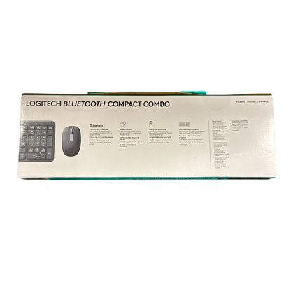 Logitech Bluetooth Compact Keyboard & Mouse Combo For Windows Mac ChromeOS