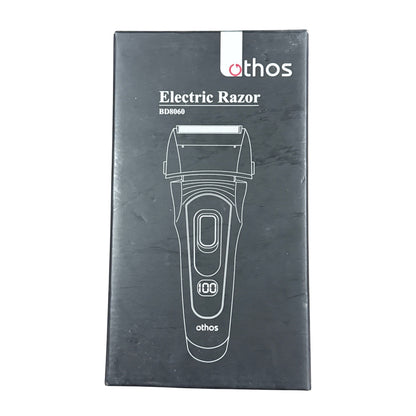 Othos Men Electric Razor BD8060 Cordless Dual Foil Shaver With LED Display & USB Charging
