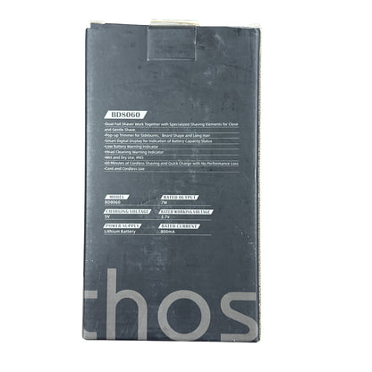 Othos Men Electric Razor BD8060 Cordless Dual Foil Shaver With LED Display & USB Charging