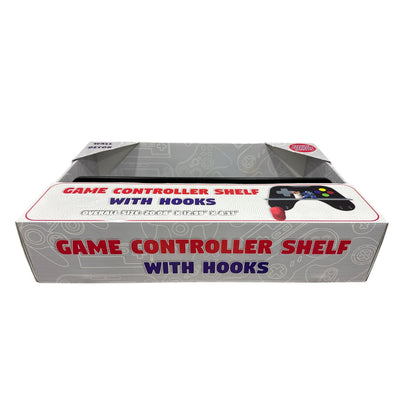 Game Controller Shelf With Hooks Wall Decor Hanging Hardware Included 20.08" x 12.99" x 4.33"