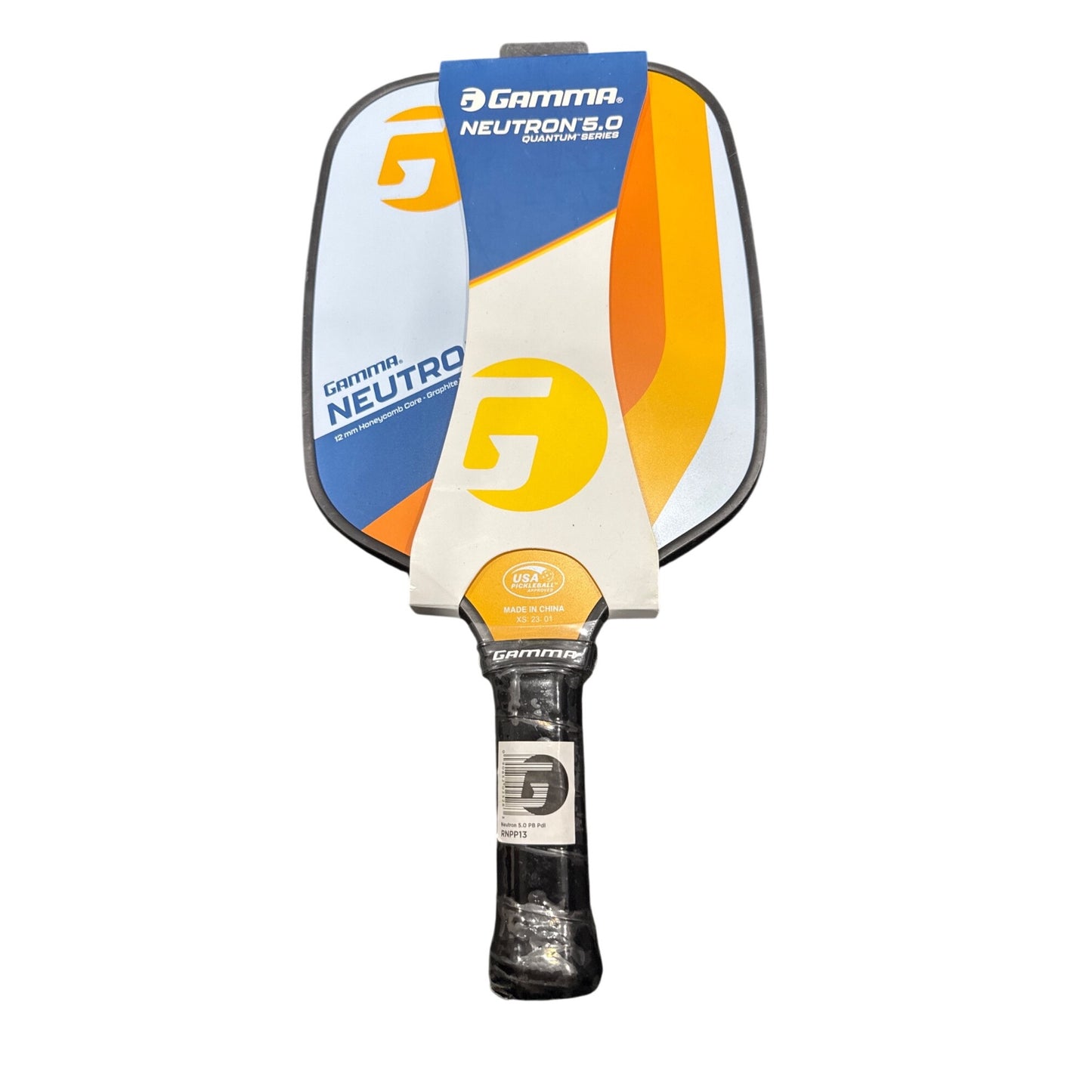 Gamma Neutron 5.0 Pickleball Paddle Quantum Series Carbon Fiber Face 12mm Polymer Core