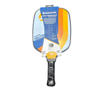 Gamma Neutron 5.0 Pickleball Paddle Quantum Series Carbon Fiber Face 12mm Polymer Core
