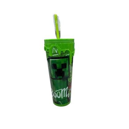Minecraft 5-Piece Backpack Set W/ Lunch Bag Water Bottle Pencil Case School Supplies Creeper Design