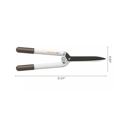 Fiskars Hedge Shears With Non-Stick Blade & Comfortable Grip H553 Lifetime Warranty