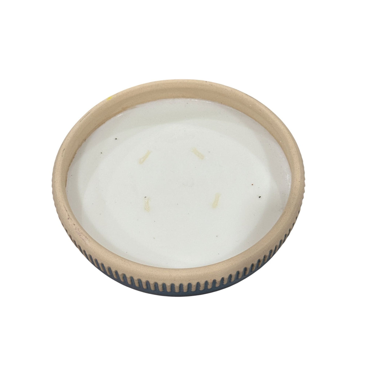 Hearth & Hand Sun & Citron Scented Candle 20 Oz Ceramic Bowl Blue & Beige