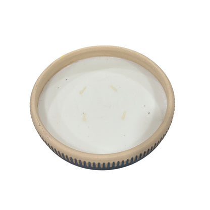 Hearth & Hand Sun & Citron Scented Candle 20 Oz Ceramic Bowl Blue & Beige