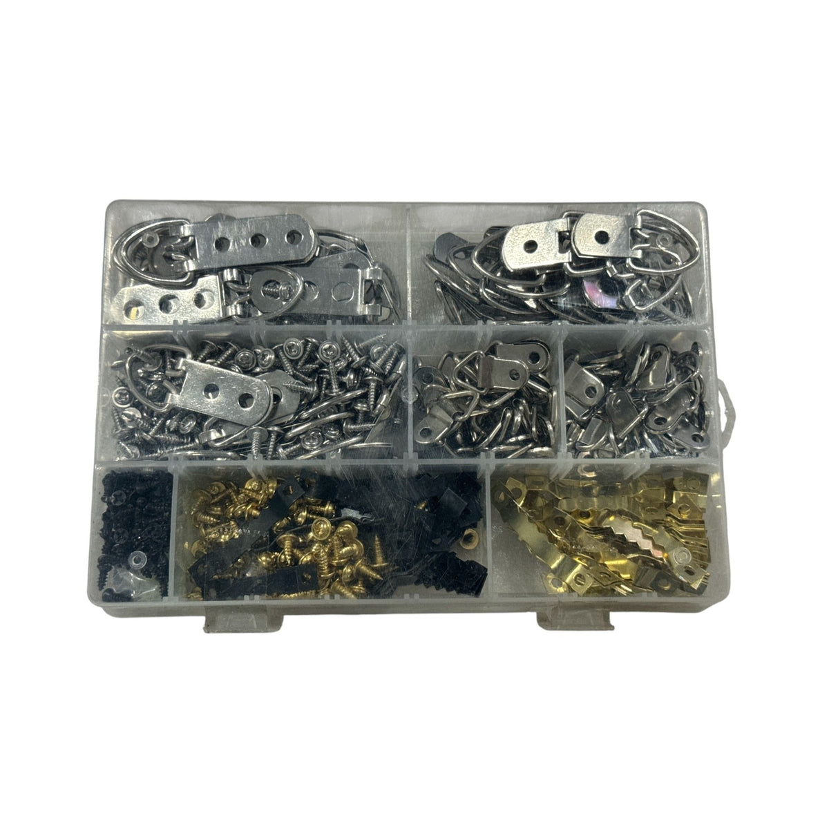 Swpeet 231Pcs Heavy Duty Picture Hangers Kit with 1 Mini Gradienter, Assorted Picture Hangers Hooks with Screws Kit