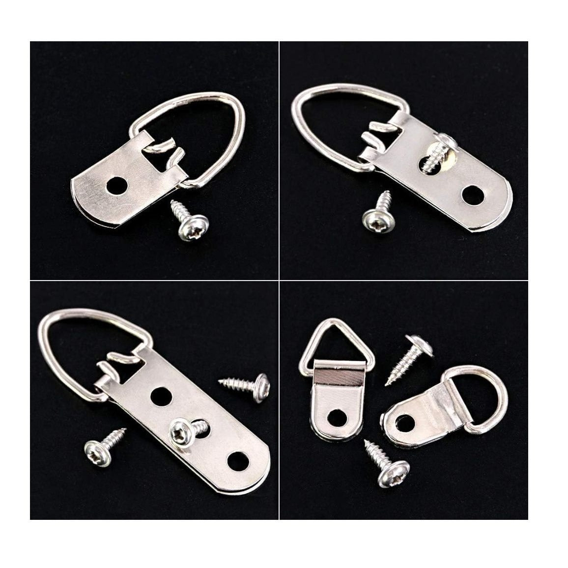 Swpeet 231Pcs Heavy Duty Picture Hangers Kit with 1 Mini Gradienter, Assorted Picture Hangers Hooks with Screws Kit