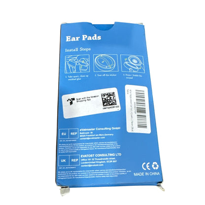 HiFan Replacement Ear Pads For Solo4 Headphones - Protein Leather Soft & Durable 2-Pack Blue