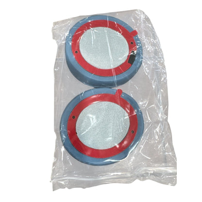 HiFan Replacement Ear Pads For Solo4 Headphones - Protein Leather Soft & Durable 2-Pack Blue
