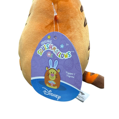 Disney Squishmallows Tigger Easter Plush With Bunny Ears 8" Soft Toy Collectible