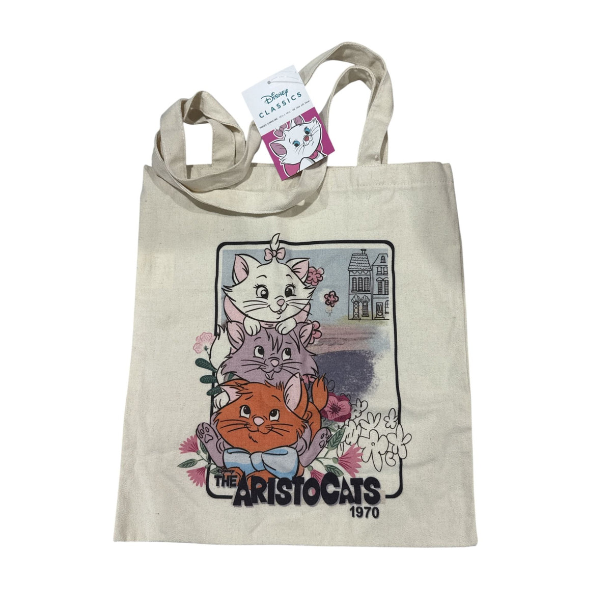 Disney Aristocats Marie Plush Throw Sheet Set Tote Bag & Accessories Bundle