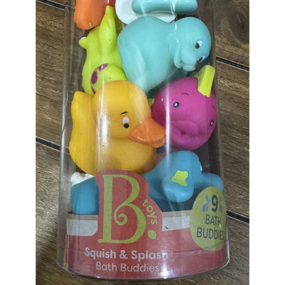B. Toys Squish & Splash Bath Buddies & CoComelon Karaoke Microphone Bundle 9 Bath Toys & Musical Toy For Kids