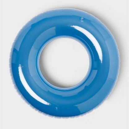 Sun Squad Inflatable Swim Tube & Split Ring Glitter Swim Tube Set For Ages 3-9+