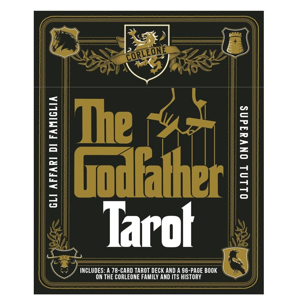 The Godfather Tarot Deck & Book Set Featuring Corleone Family Artwork & Classic Rider-Waite Style Updates