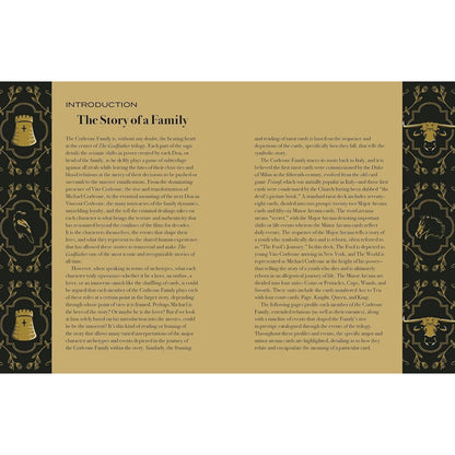 The Godfather Tarot Deck & Book Set Featuring Corleone Family Artwork & Classic Rider-Waite Style Updates