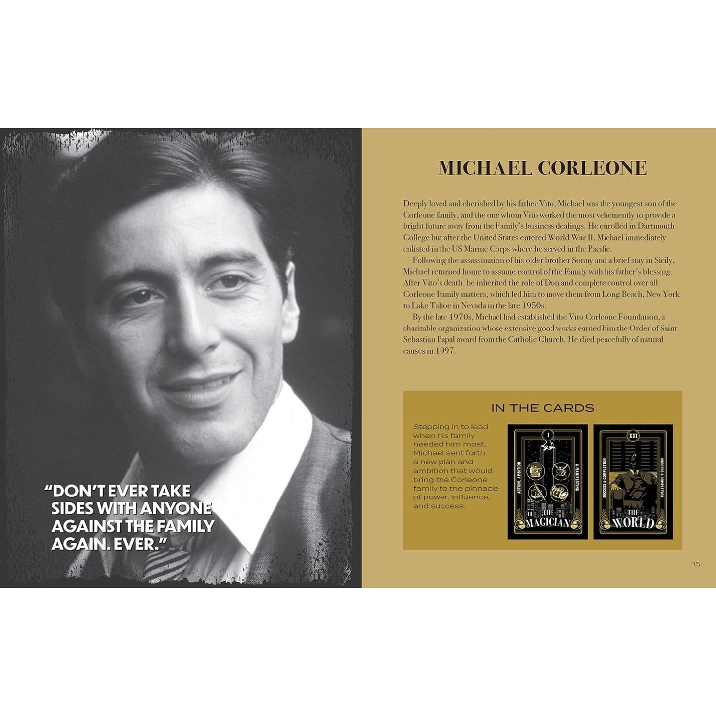 The Godfather Tarot Deck & Book Set Featuring Corleone Family Artwork & Classic Rider-Waite Style Updates