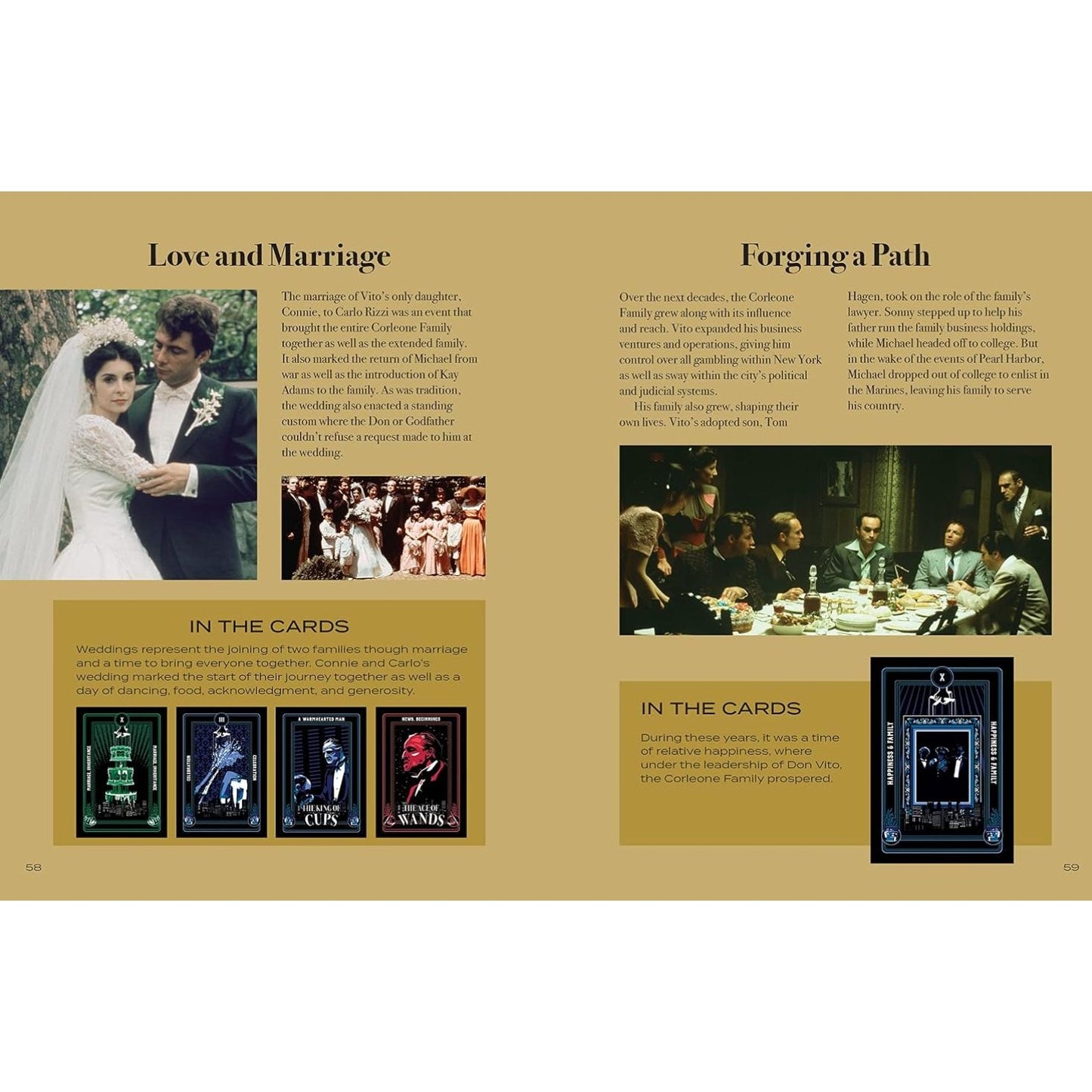 The Godfather Tarot Deck & Book Set Featuring Corleone Family Artwork & Classic Rider-Waite Style Updates