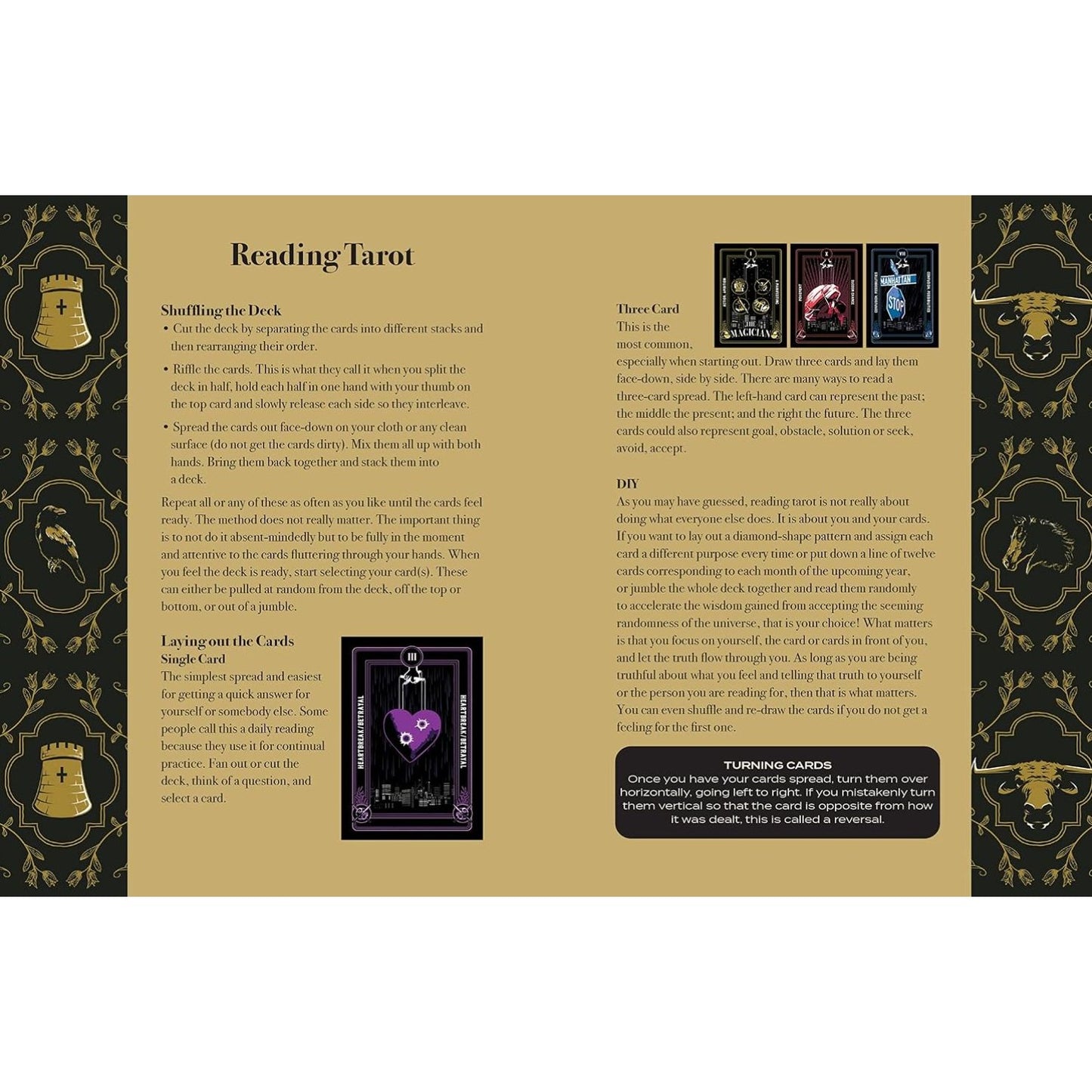The Godfather Tarot Deck & Book Set Featuring Corleone Family Artwork & Classic Rider-Waite Style Updates