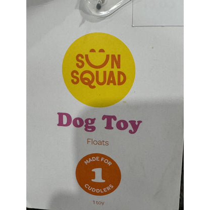 Sun Squad Shark Dog Toy For Gentle Play Floats Made For Cuddlers Teal & White