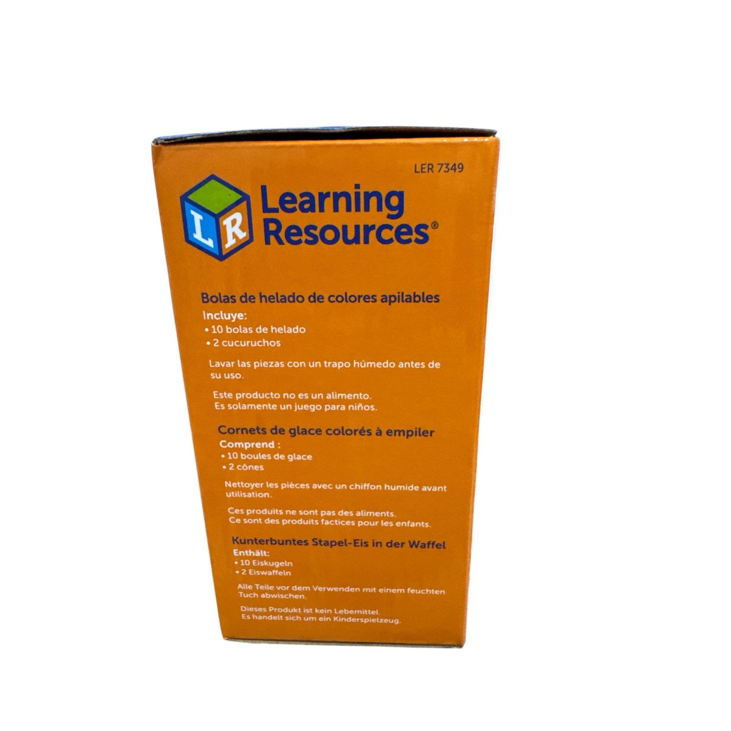 Learning Resources Rainbow Color Cones 12-Piece Set For Ages 18+ Months