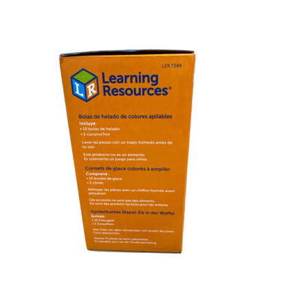 Learning Resources Rainbow Color Cones 12-Piece Set For Ages 18+ Months