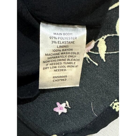BP. Women's Black Floral Dress MEDIUM