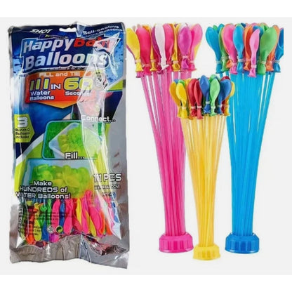 Zuru Reusable Water Balloons, Happy Baby Balloons 111pcs, & Sun Squad Light-up Pool Bouncers