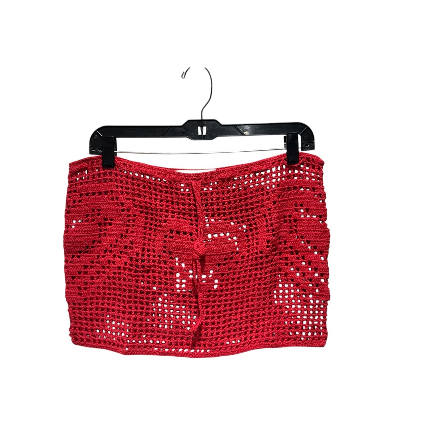 Handmade Memorial Day Red Crochet Skirt Size 2 Lightweight Beach Cover-Up Nordstrom Exclusive