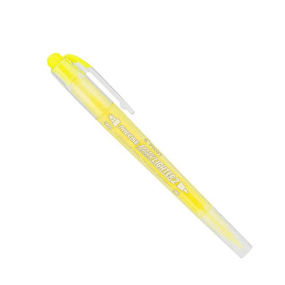 Pilot Precise Marklighter 2 Dual-Tip Markers Yellow Ink Smear-Resistant Highlighter & Underline 4 Packs Of 2 Markers Each