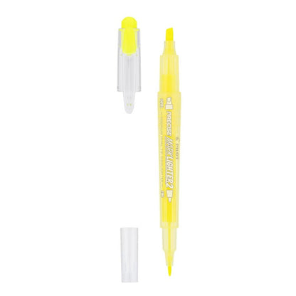 Pilot Precise Marklighter 2 Dual-Tip Markers Yellow Ink Smear-Resistant Highlighter & Underline 4 Packs Of 2 Markers Each