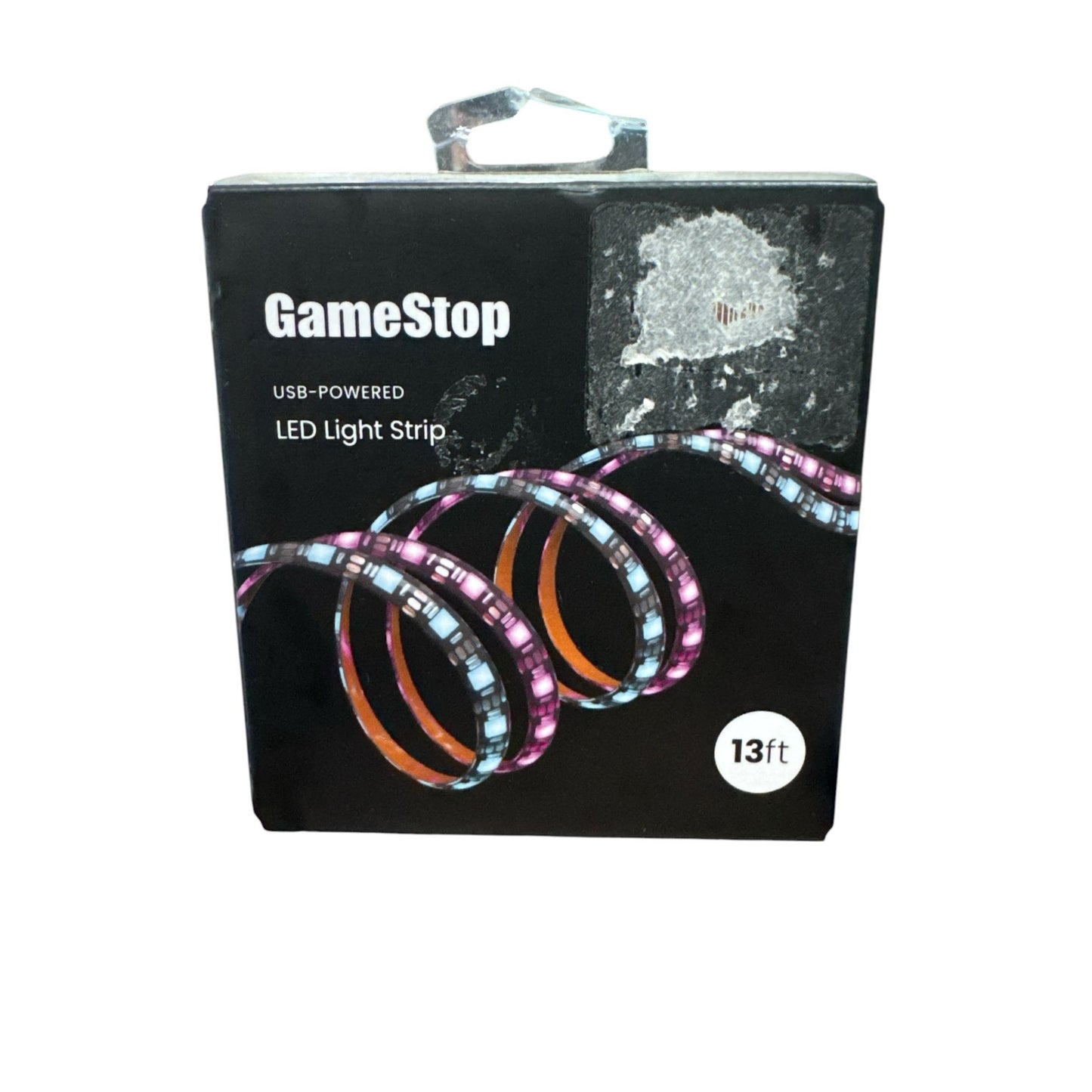 GameStop USB-Powered 13ft LED Light Strip With Remote 16 Color Modes Adhesive Backing & Customizable Length