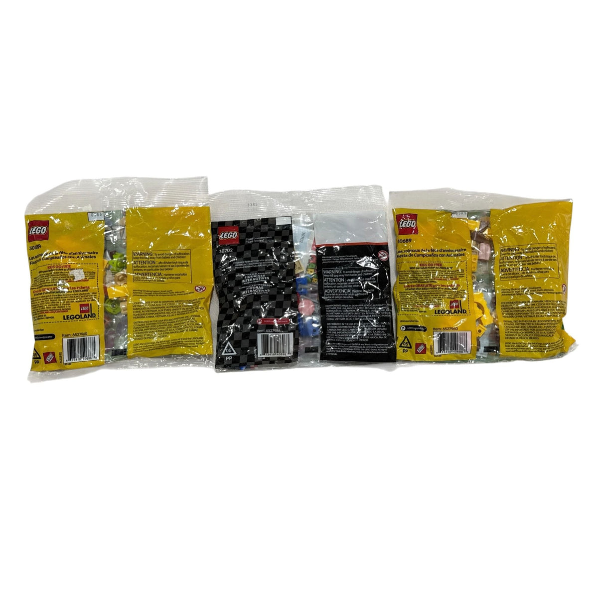 LEGO Creator 30689 Birthday Giraffe & 30702 Super Mario Toad Polybag Set 3 Packs 6+ Years New